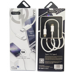 Kabel do szybkiego ładowania USB-C do USB-C 5A PD 2m Treqa